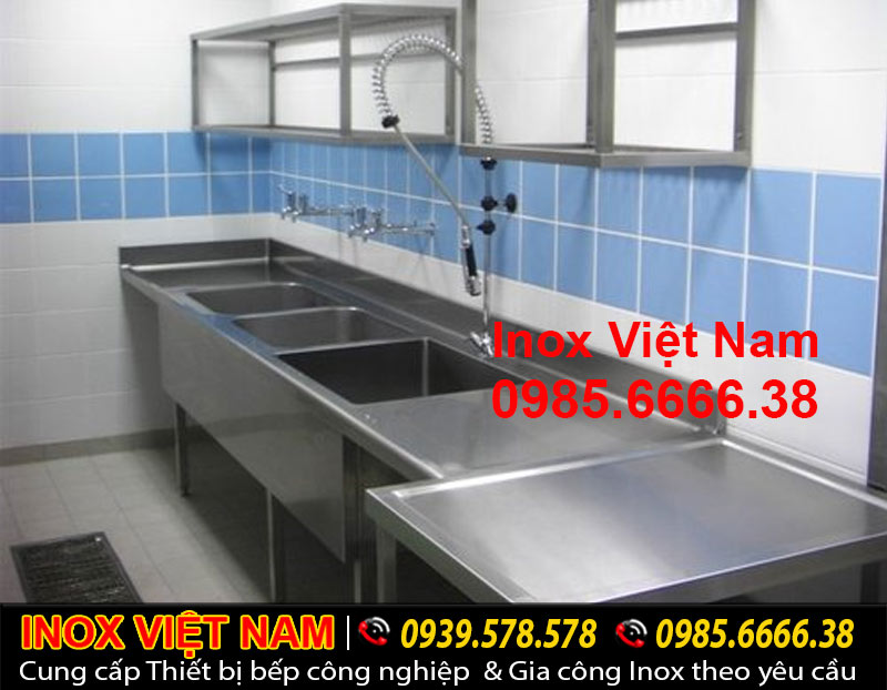 bồn rửa công nghiệp - chậu rửa công nghiệp inox 304